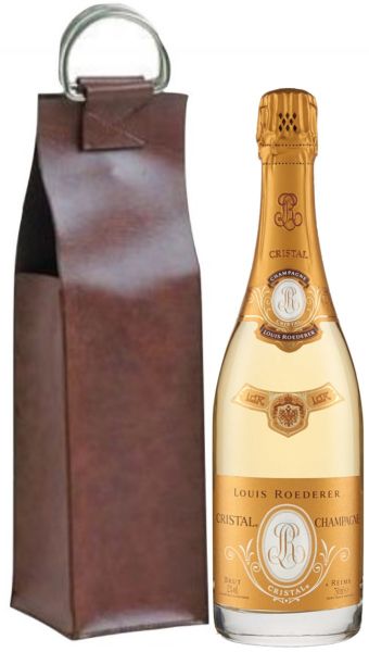 Borsa Pelle Tosca Con 1 Bt. Champagne Cristal 2013 Louis Roederer