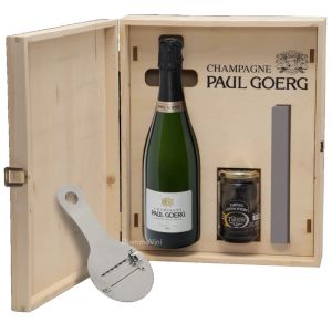 Confezione con Tartufo Champagne Brut Premier Cru e Mandolina Paul Goergg