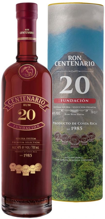 Fundacion Canister Centenario Rum Ron Centenario Anni 20 Riserva