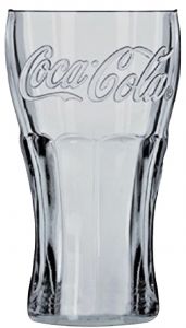 Coca Cola Bicchieri da 0,2 litri con tacca di calibrazione 6 pezzi in vetro con apribottiglie 