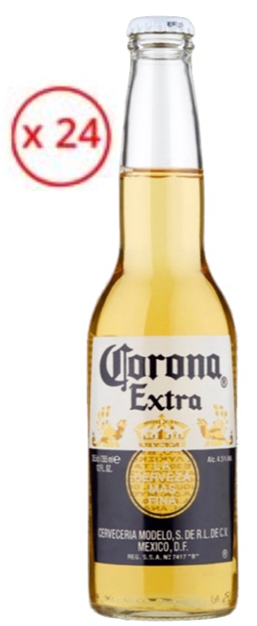 Confezione 24 Bottiglie Vetro cl. 33 Birra Corona