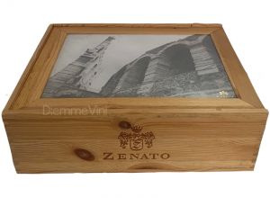 Cassa Legno 3 bt. Vuota Usata Originale Vintage Zenato