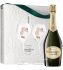 Confezione Champagne Grand Brut e 2 Flute Perrier Jouet