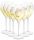 6 Bicchieri Champagne Art Nouveau Premium Lehmann Perrier Jouet 