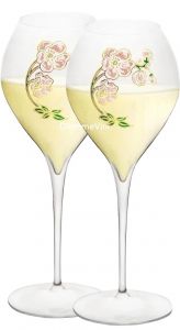 2 Bicchieri Champagne Art Nouveau Premium Lehmann Perrier Joue