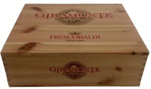 Cassa Legno Vuota usata 3 bottiglie Giramonte Frescobaldi