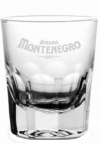 6 Bicchieri vetro Temperato Amaro Montenegro