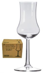 6 Bicchiere Calice Grappa Taro Rastal